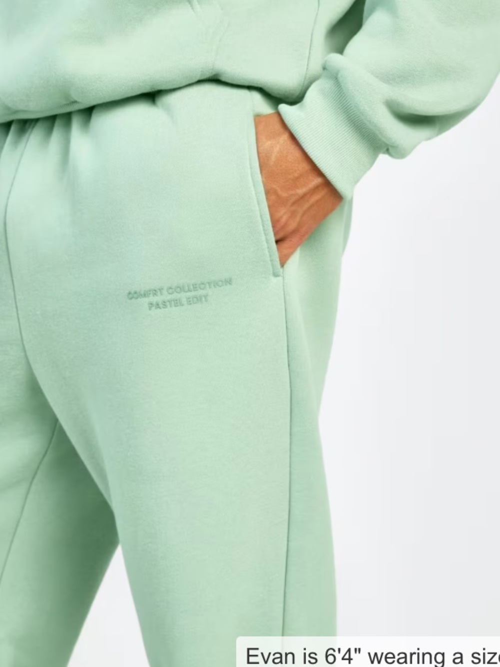 NWT Comfrt Pastel Sweatpants Seafoam XL - Picture 2 of 4